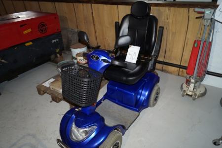 Four-wheeled electric moped brand Lindebjerg LM500 with corresponding charger in good condition.
