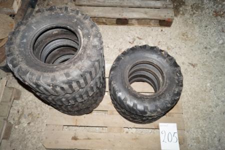 3 pcs tires from 5.0 to 10 + 4 pcs tires 21x8.00-10