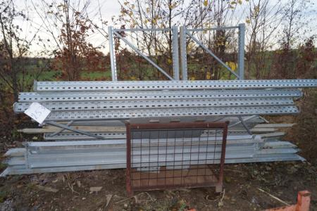 5 subjects pallet rack 300 cm by 21 stringers 277 cm