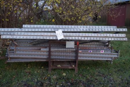 2 subjects pallet racking á 3 m with stringers 275 + 1 subjects pallet rack 233 cm with stringers 275 cm