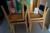 4 Stück Stühle markieren Dahl møbefabrik mit dunkelblauen Polstern finden.