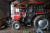 Traktor Mærke Massey Ferguson 355 4461 timer med plov længde 175 cm, vægtklods, overfaldsgrab, frontlæsser med skovl chief 900 + tipvogn 134x264 cm 