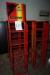 4 pcs store fixtures on wheels height 131 cm