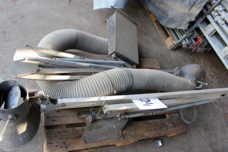 2 pcs. welding exhaust arms, including 1 without hose