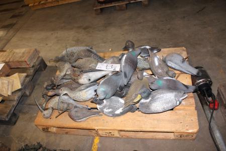 Pallet with decoys / pigeons