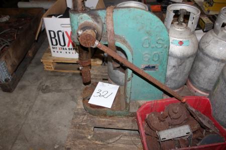 Arbor press OS60 with various tools