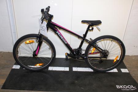 Girl Mountainbike Specialized Hotrock 21 speeds, XS / 12 color: black w / pink NEW!