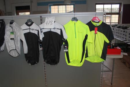 5 Bicycle Blouses + cycling shorts str. S + M