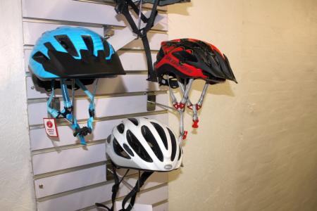 3 pieces. bicycle helmets, Bell, Specialized, Abus