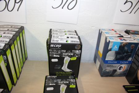 6 Par strømper Ultralight, Run Socks + armvarmere