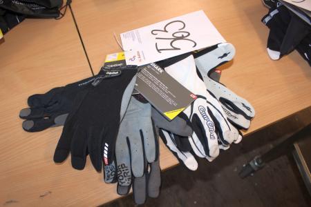 4 pair of bike gloves str. XL + XXL