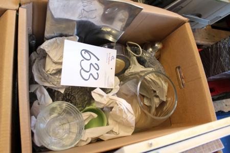 Box of assorted glass bowls, etc.