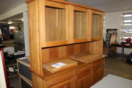 2 shared cabinet with glass doors