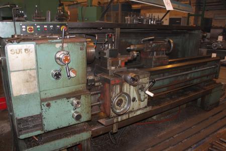 Lathe Tos Trencinn type SUI 50 Machine No. 0133 incl. Jaw chuck and eyeglass
