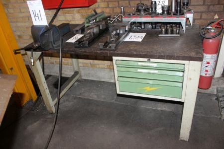 File bench vise and drawer with content