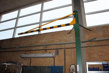 Pillar jib crane without electric hoist, be dismantled