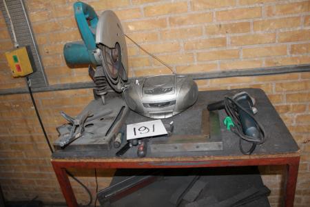 Table of content Metal crosscut + grinder and hand tools