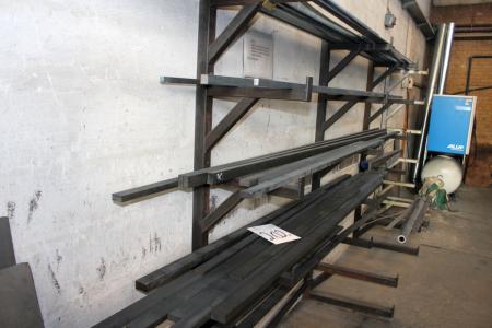 Branch Shelf containing various straightener lengths up to 6 meters