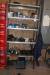 1 subjects steel bookcase containing various hydraulic fittings, etc.
