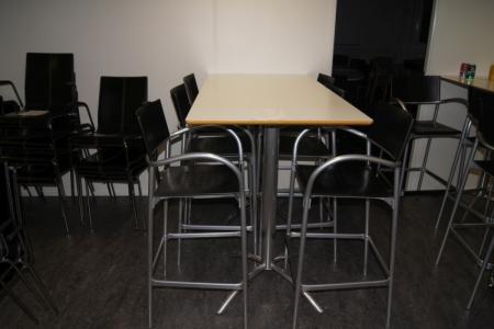 High table with chairs