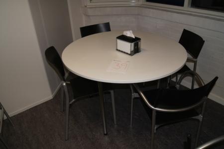 Round table with chairs