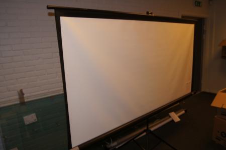 Canvas for projector on foot