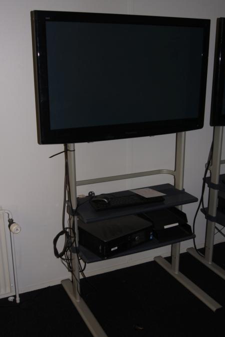 42" Tv, fjernbetjening medfølger ikke. Modelnr. TX-P42C2E, med computer