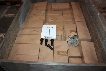 (3) pallets with assorted bolts and nuts