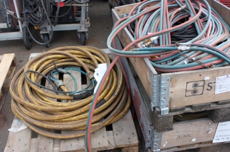 (3) pallets with welding cables