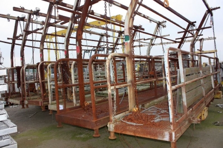 (7) marine ladders on a trolley