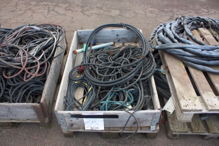 (3) pallets with various cables
