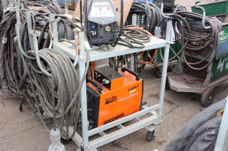 Welding machine, Kemppi KMS 500 + wire feed unit: Kemppi Fast Mig MFS 53