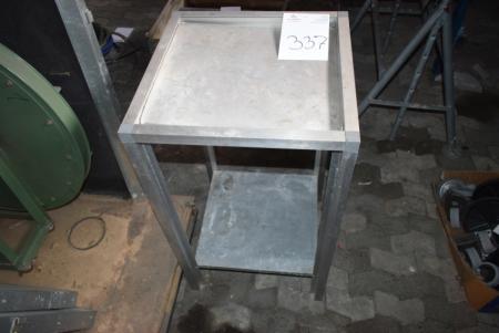 Alu-Tisch mit unteren Ablage 59 x 59 x 103 