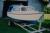 Cnescent Boot, 14 foot, 4,3 m, 35 PS Johnson. Bootsanhänger ist aner. Überbau kann in der Mitte geöffnet werden