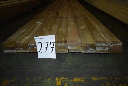 Planks 25x100 mm Vollschneidiges Druck behandelt. 27 Absatz von 540 cm.
