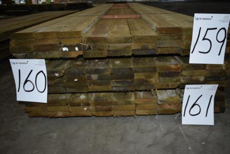 Planks 25x100 mm Vollschneidiges Druck behandelt. 36 Absatz von 540 cm.