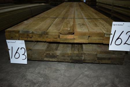 Planks 25X100 mm full-edged pressure treated. 27 paragraph of 540 cm.