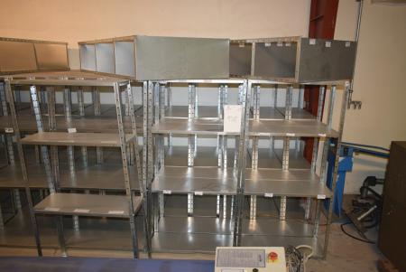 15 pcs. stainless steel shelves