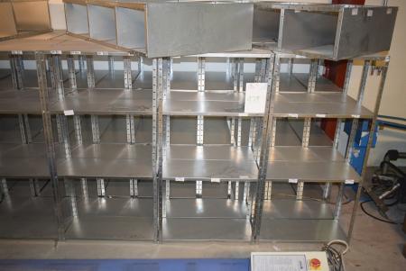 16 pcs. stainless steel shelves