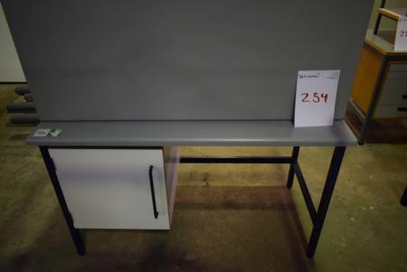 Desk with 3 drawers. The drawers can be moved, 60 x 120 + desk without drawers, 60 x 120 cm
