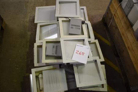 15 pcs. Indbygningskassetter, 30 x 30 cm