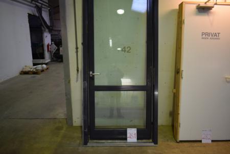Außen Aluminium-Glas-Tür B 110 x H 247 cm