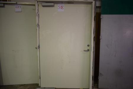 Fire door BD 30 with pump, B 129 x H 210 cm