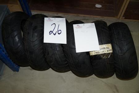 6 pcs Tires 140 / 60-12