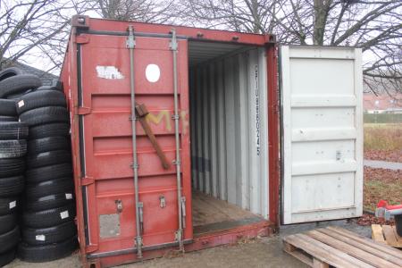 20 fods container uden indhold årgang 1993  kan først afhentes den sidste udleveringsdag 