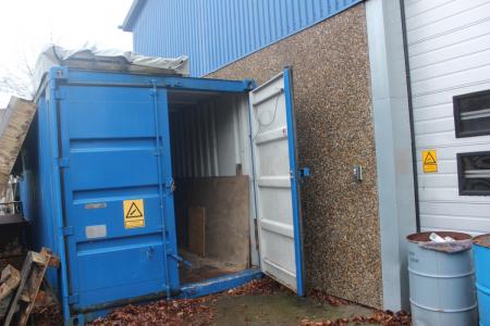 20 foot container without content (blue)