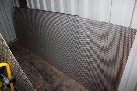 Aluminium checker plate 2000 x 2000 + steel plate 1000 x 2800 mm