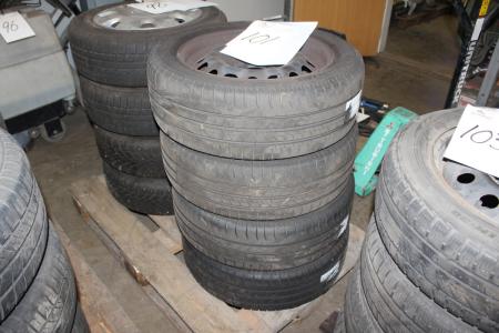 4 Reifen mit Felgen 195/55 R16 fit für Citroen C3