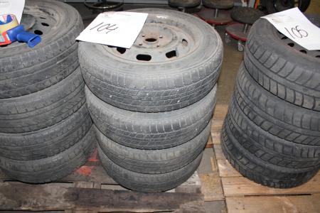 4 tires with rims 175/65 R14 fit Toyota Corolla