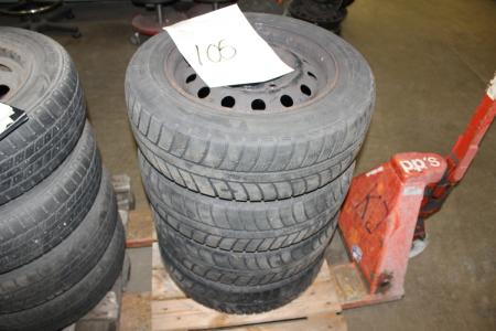 4 tires with rims 175/65 R14 fit Citoren C3